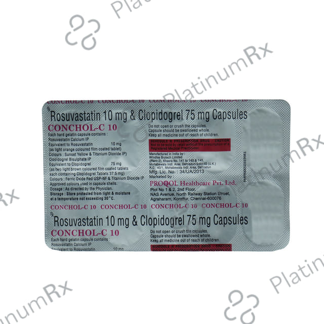 Conchol C 10/75mg Capsule 10s