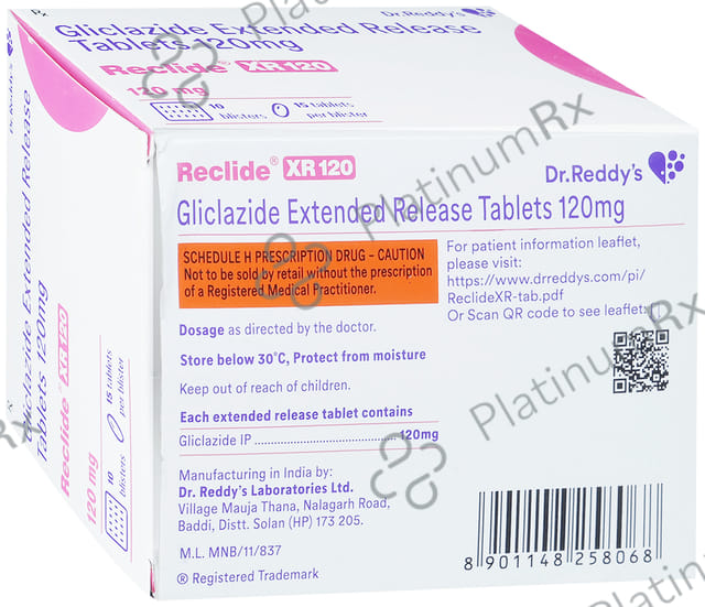 Reclide XR 120mg Tablet 15s