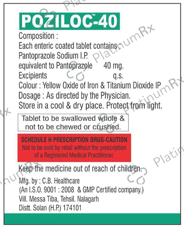 Poziloc 40 Tablet