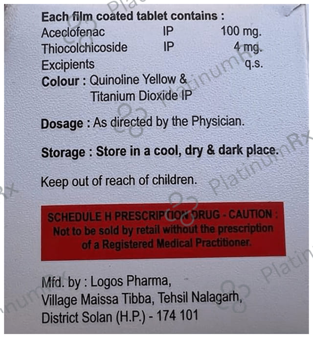 Fibromax 100/4mg Tablet 10s