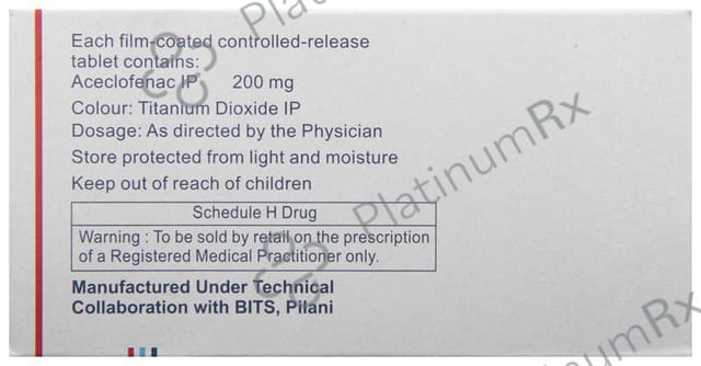 Zerodol CR 200mg Tablet 10s
