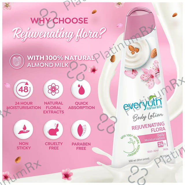 Everyuth Naturals Body Lotion Rejuvenating Flora 100 ml