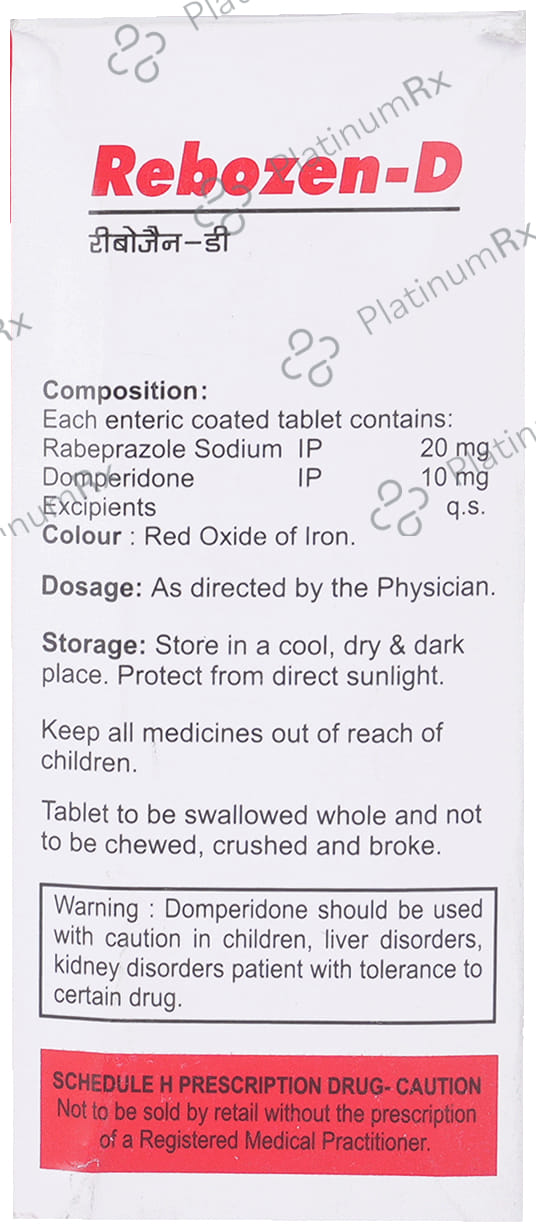 Rebozen D 10/20mg Tablet 10s