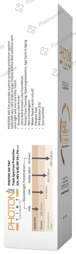Photon 360 Tint SPF 50+ PA+++ Sunscreen Gel 50ml