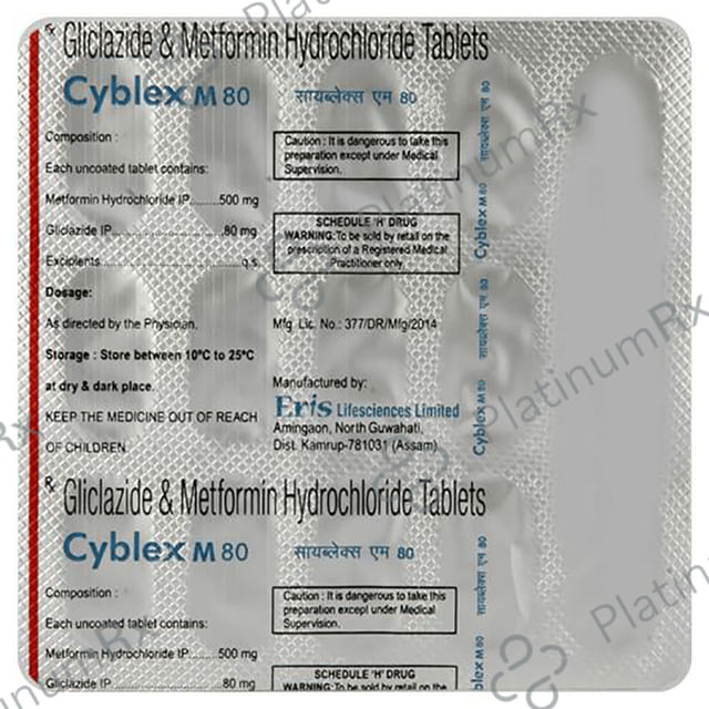 Cyblex M 80/500mg Tablet 15s
