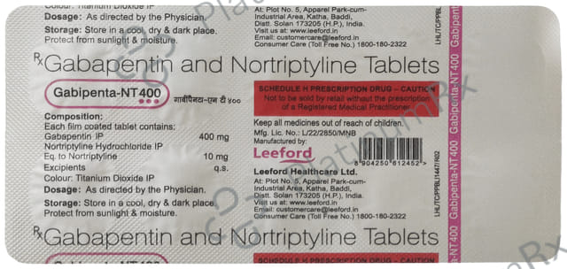 Gabipenta NT 400mg/10mg Tablet