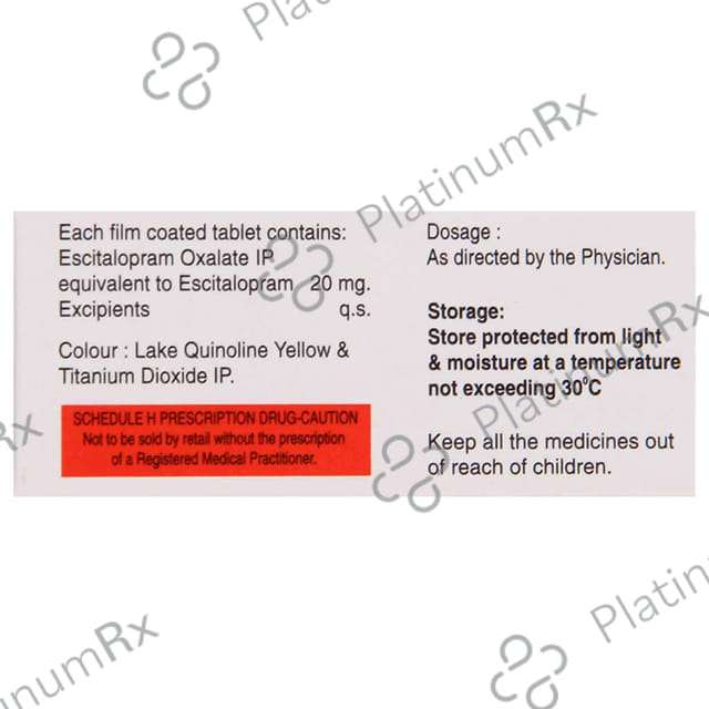 Escipra 20mg Tablet 10s
