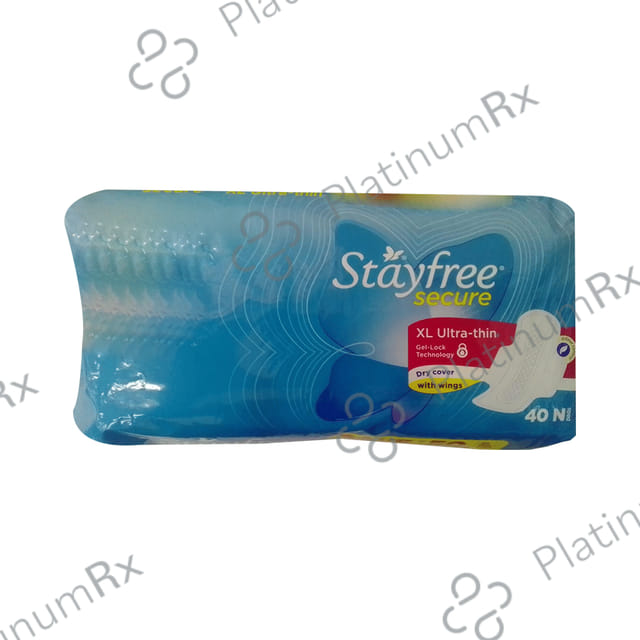 Stayfree Secure Ultra Thin Sanitary Pads with Wings Size Pads XL 40s