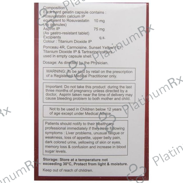 Jupiros A 75/10mg Capsule 10s