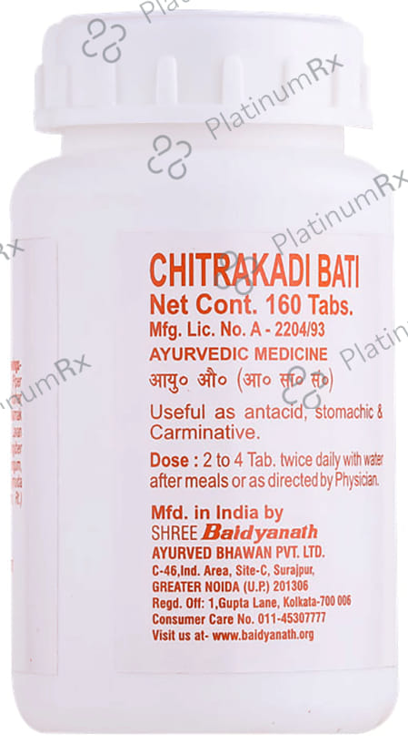 Baidyanath (Noida) Chitrakadi Bati Tablet