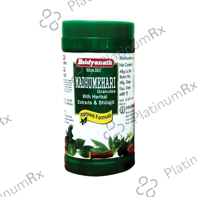 Baidyanath (Nagpur) Madhumehari Granules for Blood Sugar Support - Diabetes Management 100 gm