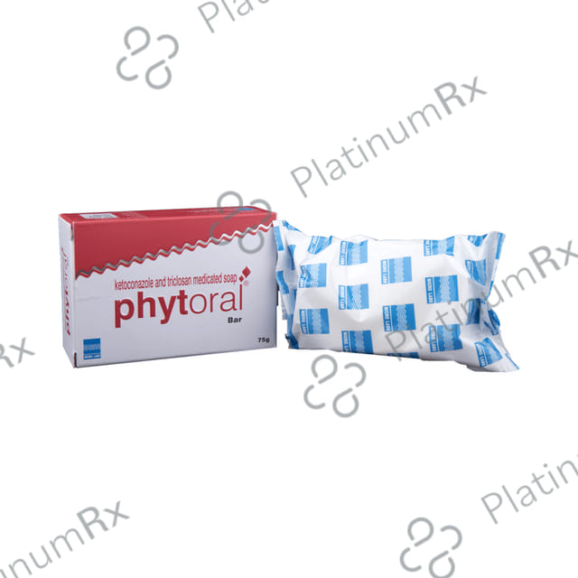 Phytoral Ketoconazole & Triclosan Medicated Soap Bar 75gm