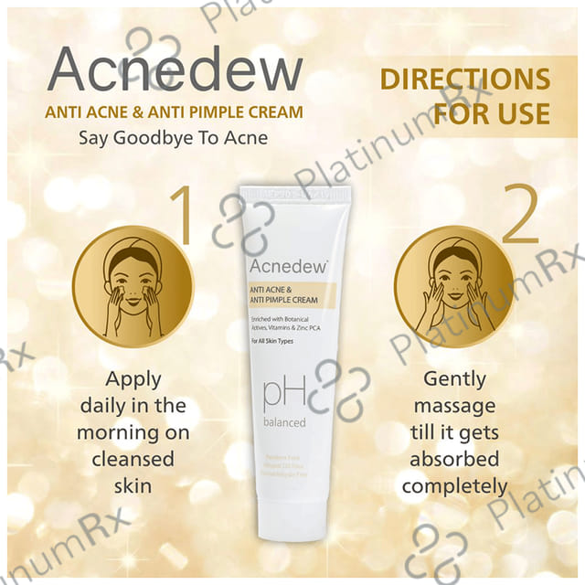Acnedew PH Balanced Anti Acne & Anti Pimple Cream (25gm Each) 4 Tube