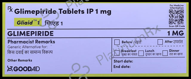 Gliaid 1mg Tablet 10s