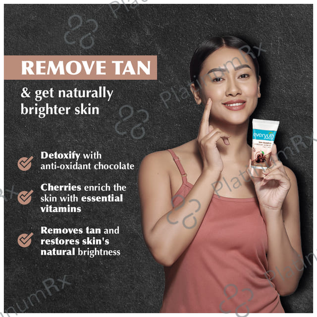 Everyuth Naturals Pure & Light Tan Removal Pack Chocolate & Cherry