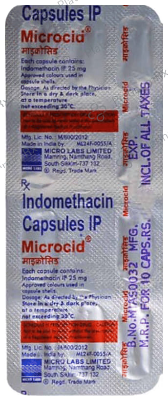 Microcid 25mg Capsule 10s
