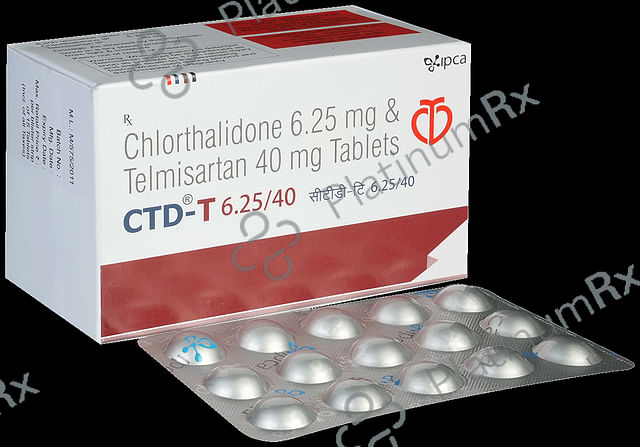 CTD T 40/6.25mg Tablet 15s