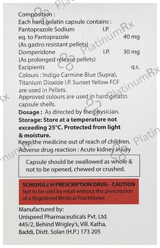 Actodom DSR 30/40mg Capsule 10s