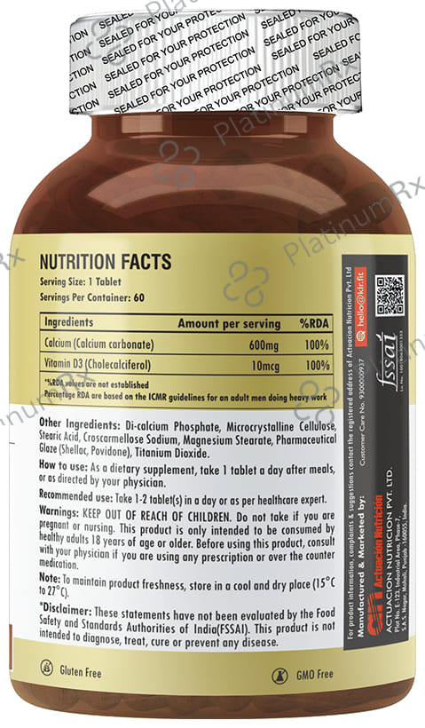 KLR. FIT Calcium+Vitamin D3 Tablet 60s