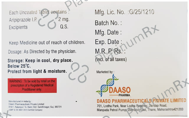 Aripaso 2mg Tablet