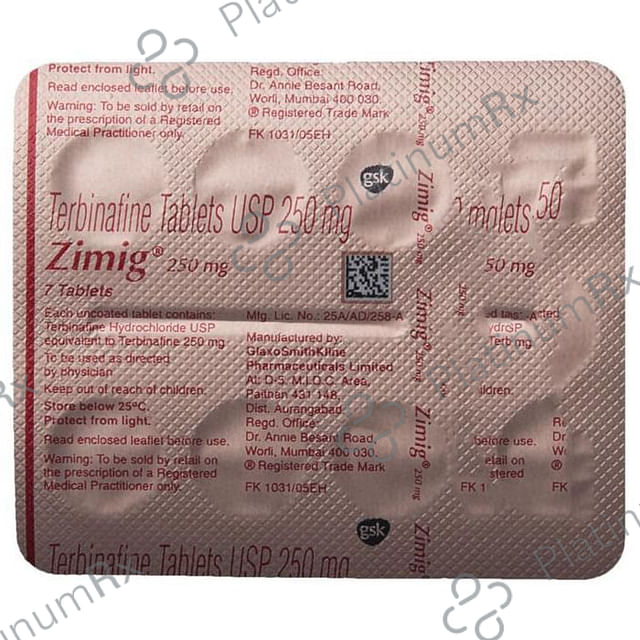 Zimig 250mg Tablet 7s