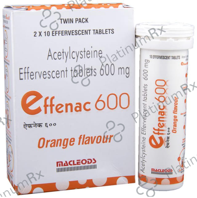 Effenac 600 Effervescent Tablet Orange