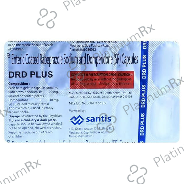 Drd Plus 30/20mg Capsule SR 10s