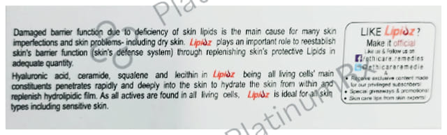 Lipidz Cream 50gm