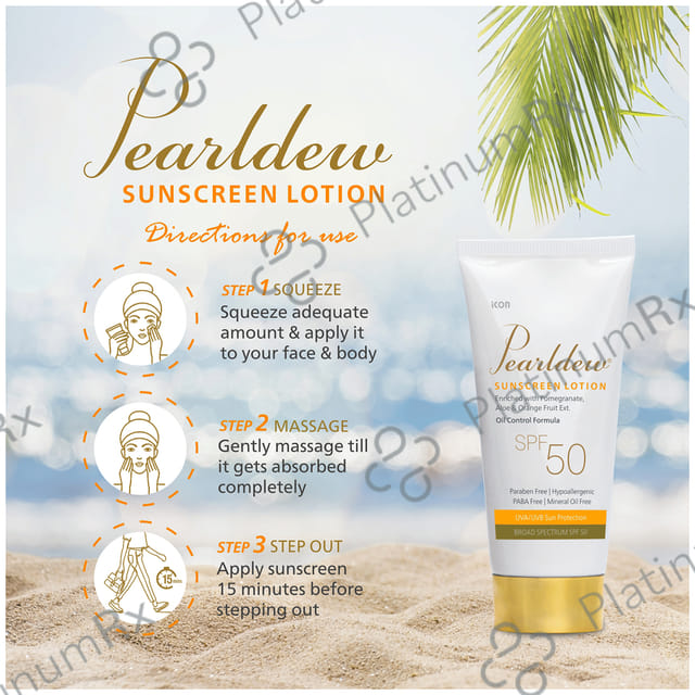 Pearldew Sunscreen SPF 50 Lotion 50ml