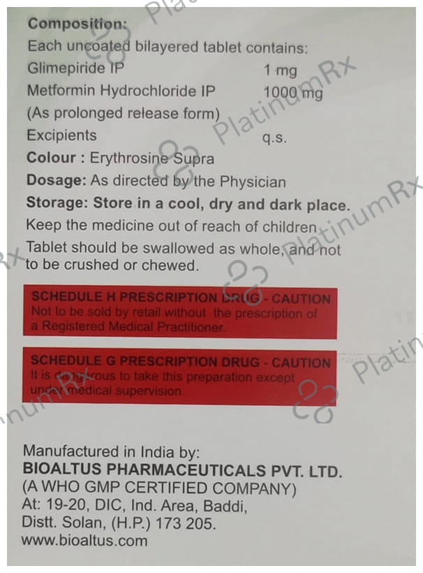 Glimsay M1 Forte Tablet PR