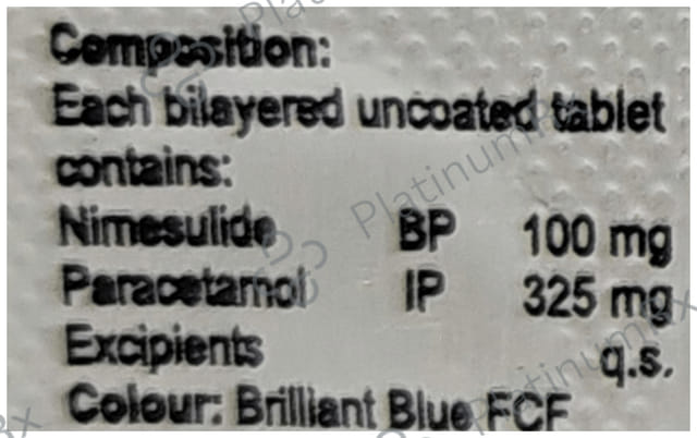 Nedolide P 100mg/325mg Tablet