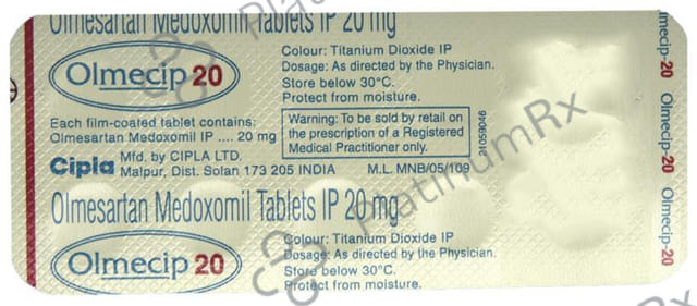 Olmecip 20mg Tablet 10s