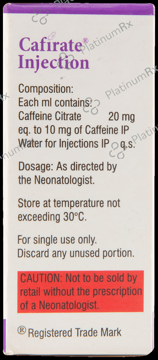 Cafirate 20mg Injection 1ml
