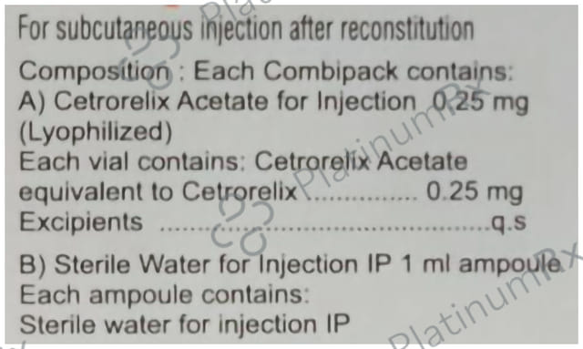 Gonapress 0.25mg Injection