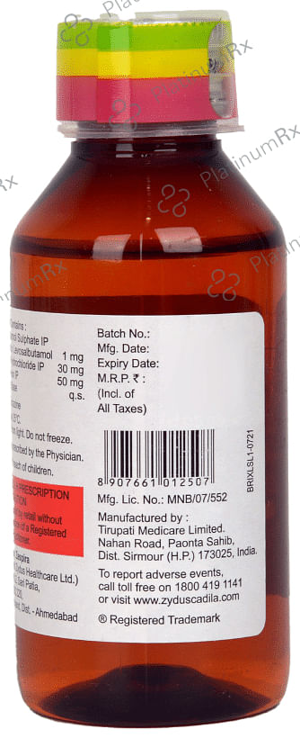 Bricarex LS Plus 30/50/1mg Syrup 100ml