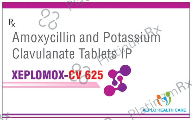 Xeplomox CV 625 500/125mg Tablet 10s