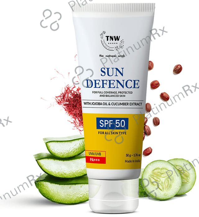 TNW The Natural Wash SPF 50 Sun Defence Cream 50gm