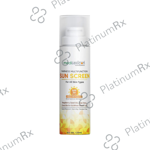 Medilexicon Fairness Multifunction Sun Screen SPF 50 PA+++ Cream 120ml