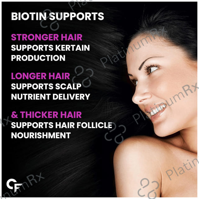Carbamide Forte Biotin 10,000mcg Tablet for Skin, Hair & Nail Health 120 tablets