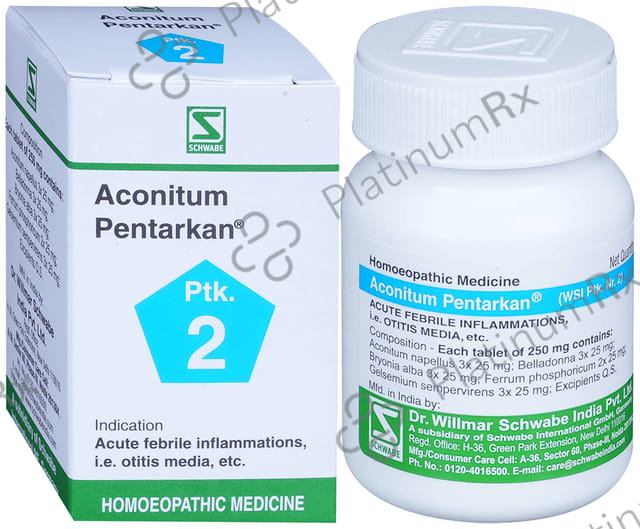 Dr Willmar Schwabe India Aconitum Pentarkan Tablet