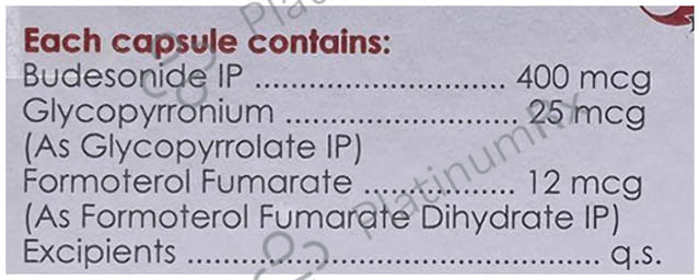 Foracort G 25/12/400mcg Capsule 10s
