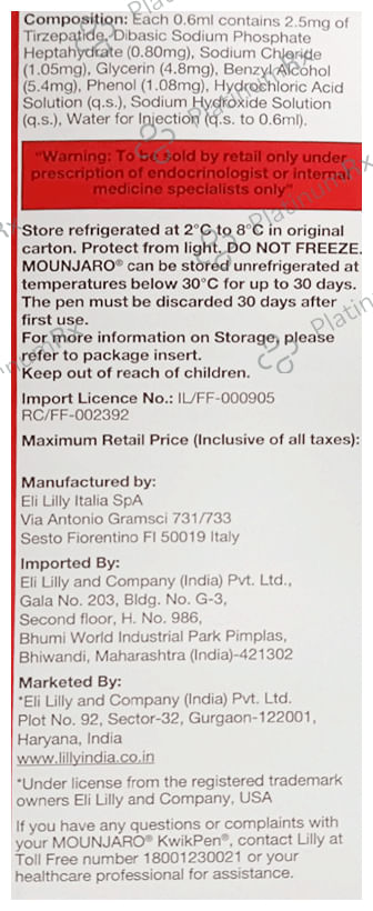 Mounjaro 2.5mg kwikPen 0.6ml