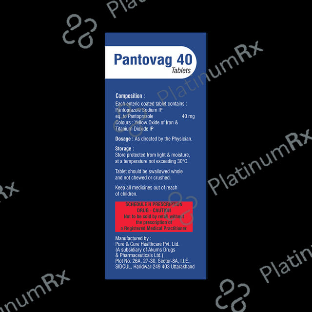 Pantovag 40mg Tablet 10s
