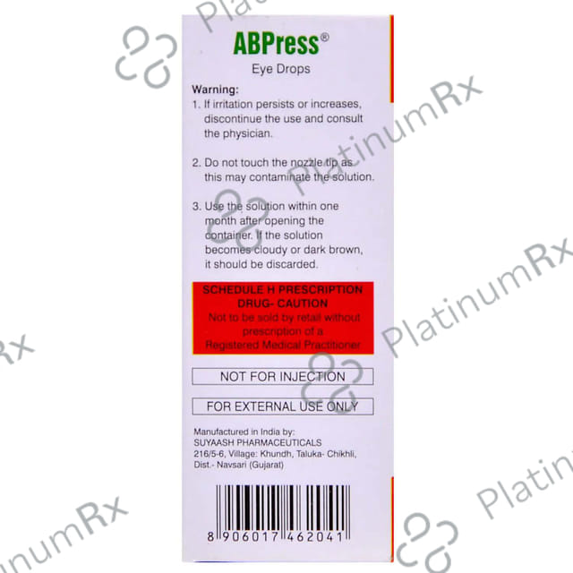 Abpress Eye Drop Twin Pack 2ml