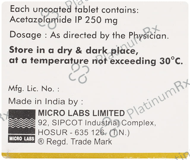 Acetamide 250mg Tablet 10s