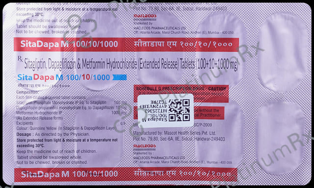 Sitadapa M 100/10/1000 Tablet ER