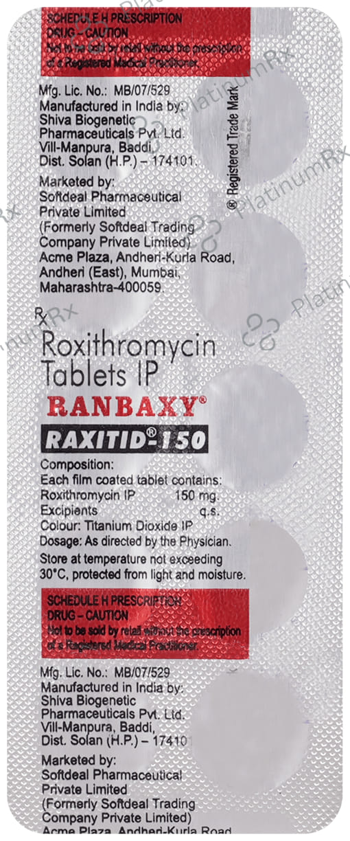Raxitid 150mg Tablet 10s