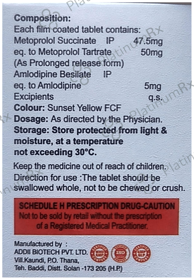 Ventaprol AM 5/50mg Tablet PR 15s