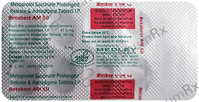 Betabest AM 5/50mg Tablet 10s