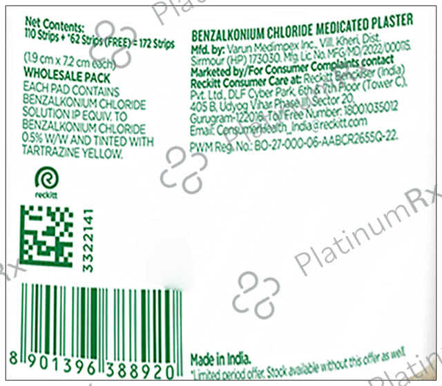 Dettol Medicated Plaster Washproof 172s